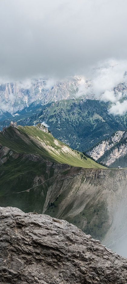 Man standing on the hill