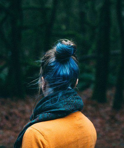 Girl in the forest