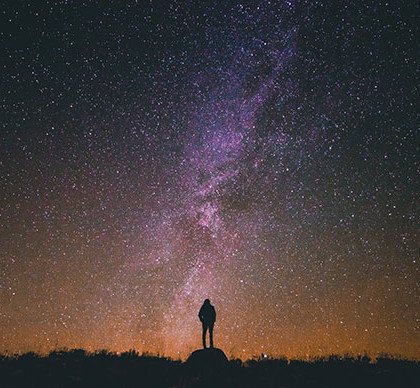 Man in solitude