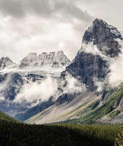 Cloudy weather mountain