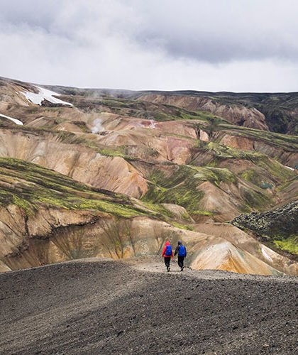 Hikers on the heels