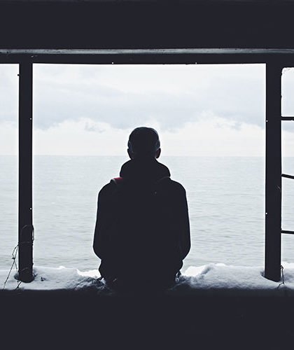 Man in the window